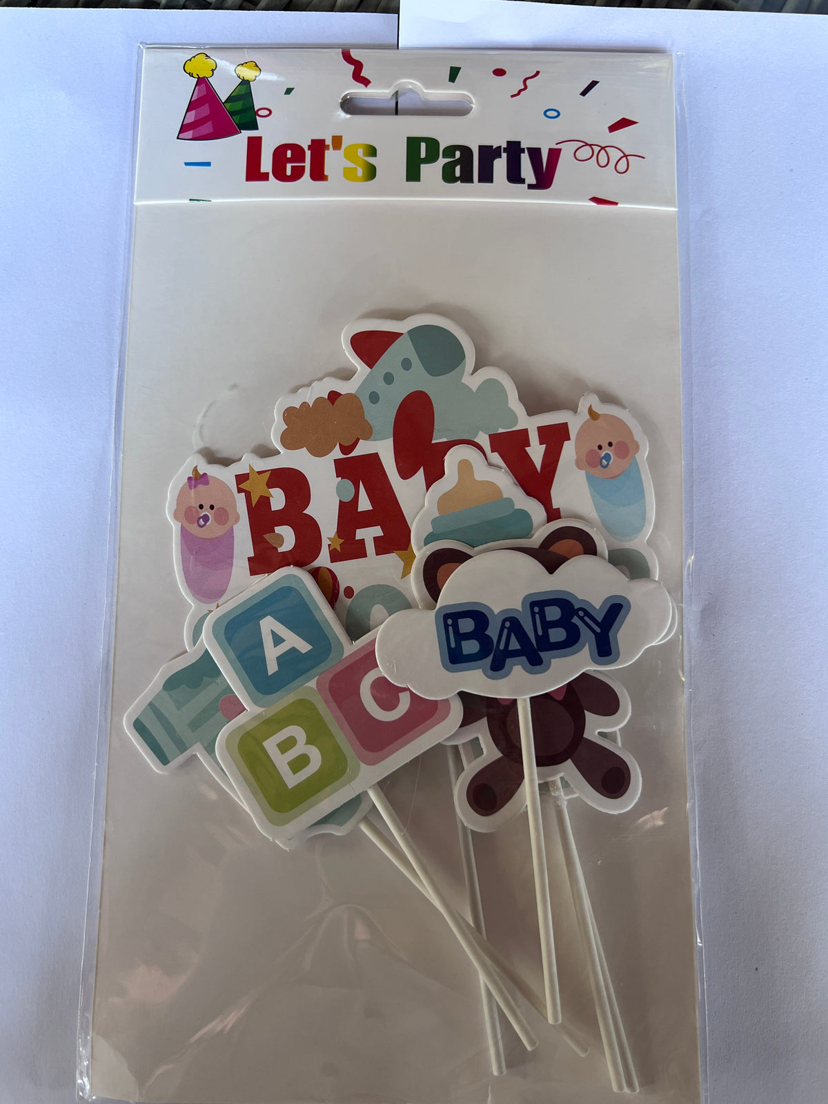 Baby Shower Paper Cake Toppers